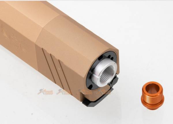 180mm Silener with Silencer Adapter ( 14mm CCW & 11mm CW )  for  AEG / GBBR - DE - Image 4
