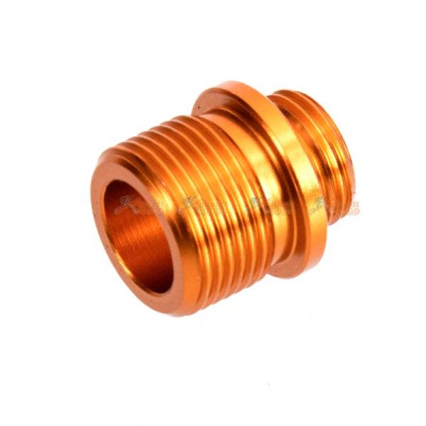 11mm(CW) to 14mm(CCW) Barrel Adapter for  Airsoft GBB (Orange) - Image 3
