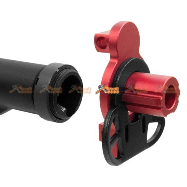 AGG Stock Adaptor w/ M4 Stock Pipe for Tokyo Marui & JG MP5K (Red) - Image 2