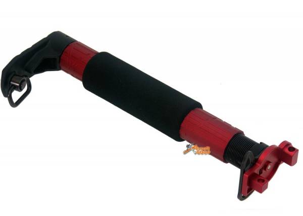 AGG X APS MP5K Stock Adaptor w/ M4 Stock Pipe for Marui & JG MP5K AEG (Red) - Image 3