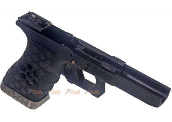 AMORER WORKS CUSTOM HEX CUT Grip Set for WE AW G17 GBB - Image 2