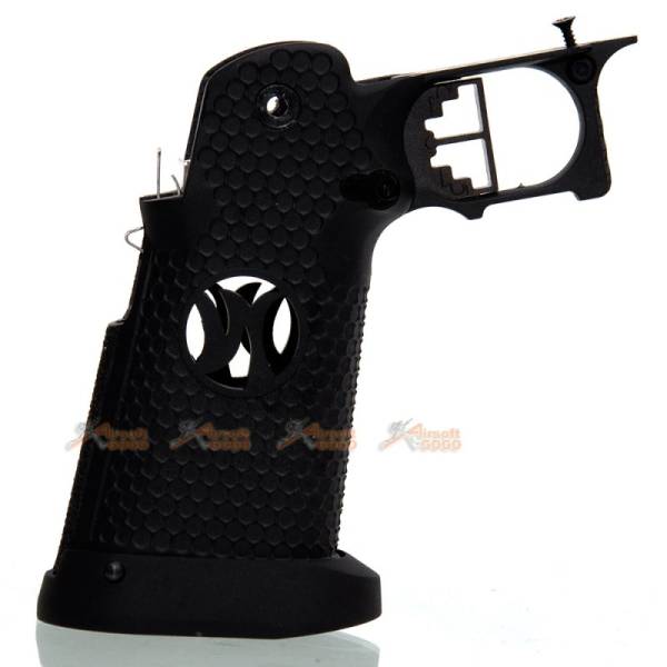 AW IPSC Grip Set for Marui / WE Hi-Capa 5.1, 4.3 Airsoft GBB Black - Image 2