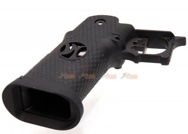 AW IPSC Grip Set for Marui / WE Hi-Capa 5.1, 4.3 Airsoft GBB Black - Image 4