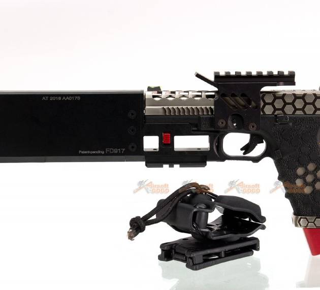 AW CUSTOM Hex Cut Signature G17 GBB Pistol with Speedy Holster