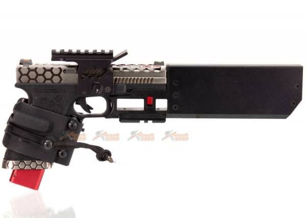 AW CUSTOM Hex Cut Signature G17 GBB Pistol with Speedy Holster - Image 4