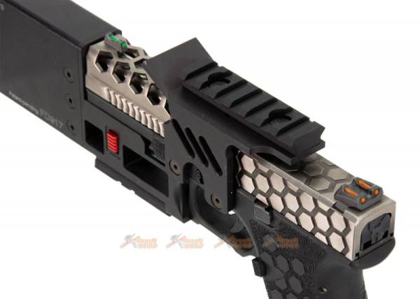 AW CUSTOM Hex Cut Signature G17 GBB Pistol with Speedy Holster - Image 5
