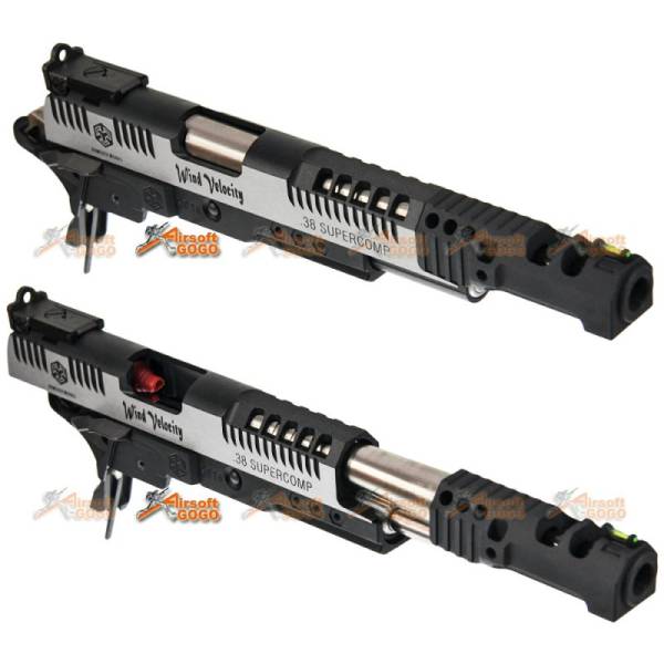 AW Custom IPSC Slide Set (.38 Supercomp Race) for Marui / WE Hi-Capa 5.1, 4.3 Airsoft GBB - Image 2