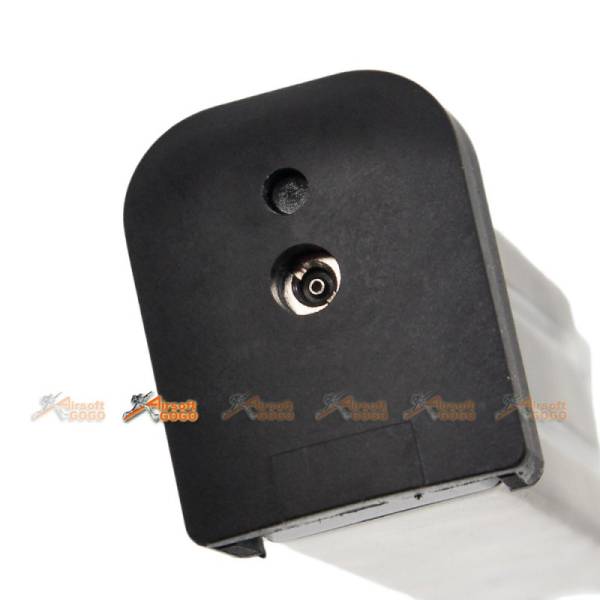 AW Custom 30rds HXMG06 5.1 Gas Magazine for Marui WE Airsoft GBB (Silver) - Image 4
