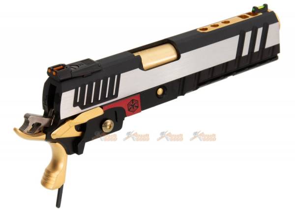 AW Custom IPSC I-Rex Slide Set for Marui / WE Hi-Capa 5.1, 4.3 Airsoft GBB (Silver, Black, Gold) - Image 2