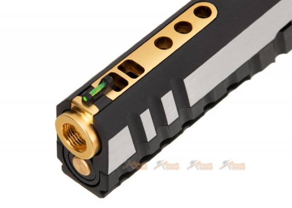 AW Custom IPSC I-Rex Slide Set for Marui / WE Hi-Capa 5.1, 4.3 Airsoft GBB (Silver, Black, Gold) - Image 4