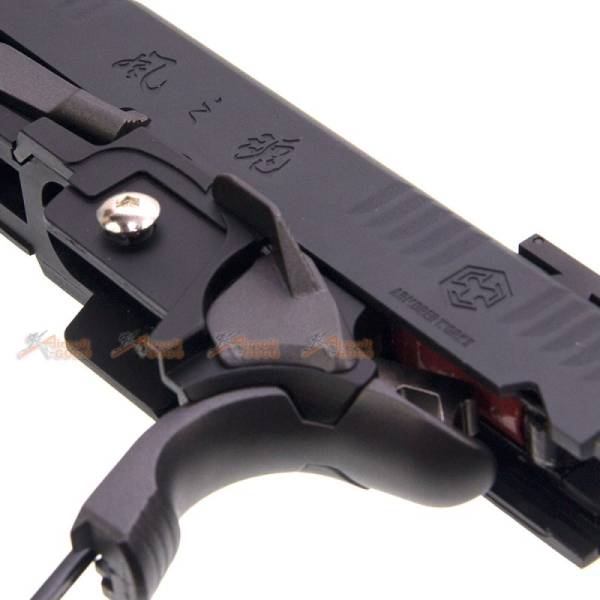 AW Custom IPSC Slide Set (.38 Supercomp Race) for Marui / WE Hi-Capa 5.1, 4.3 Airsoft GBB Black - Image 7