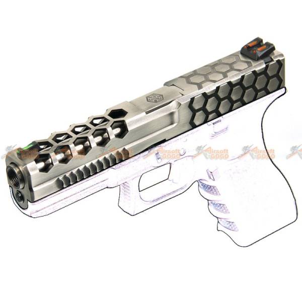 AMORER WORKS CUSTOM HEX CUT Slide Set for Marui WE G17 GBB - Image 5
