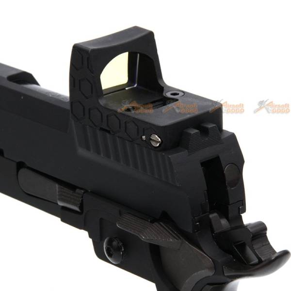 Armorer Works HX2601 Hi-Capa 4.3 GBB Slide with Red Dot dummy (Black) - Image 6