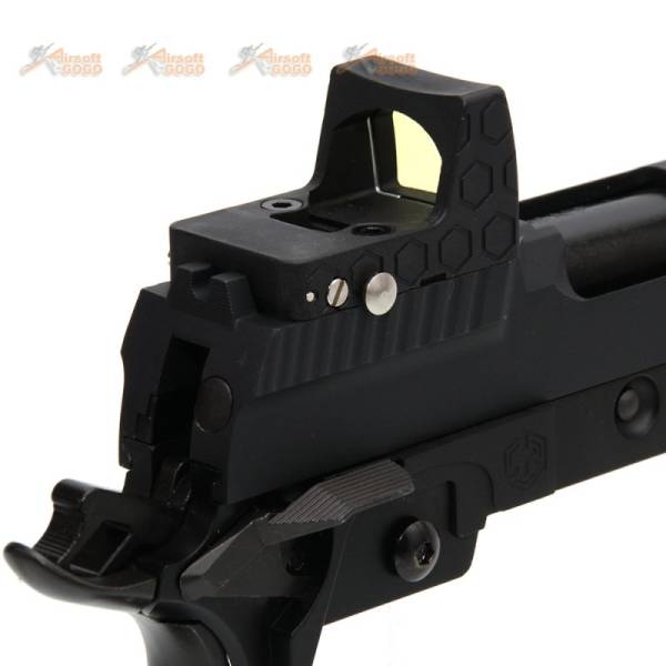 Armorer Works HX2601 Hi-Capa 4.3 GBB Slide with Red Dot dummy (Black) - Image 4