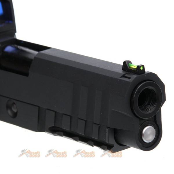 Armorer Works HX2601 Hi-Capa 4.3 GBB Slide with Red Dot dummy (Black) - Image 7