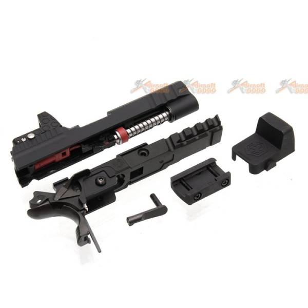 Armorer Works HX2601 Hi-Capa 4.3 GBB Slide with Red Dot dummy (Black) - Image 5