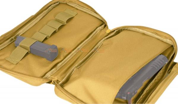 Carrying Pistol Bag with 6 Storage Pockets  (Medium Size, TAN) - Image 2