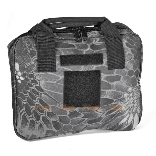 Carrying Pistol Bag with 5 Storage Pockets  (Small Size, Kryptek Neptune)