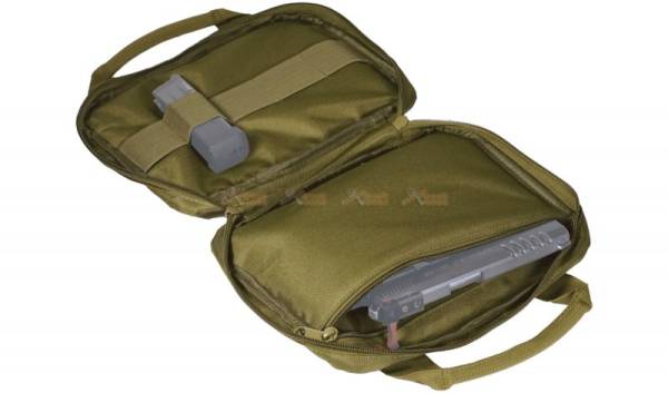 Carrying Pistol Bag with 5 Storage Pockets  (Small Size, Olive Drab) - Image 3
