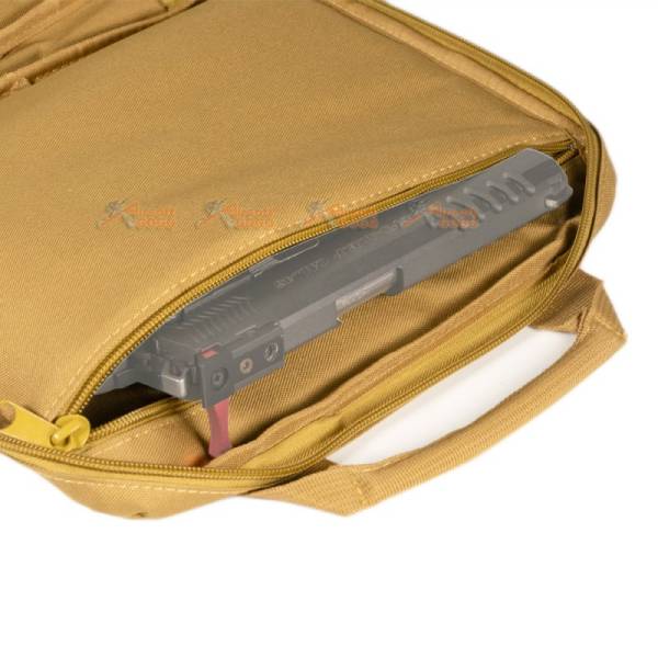 Carrying Pistol Bag with 5 Storage Pockets  (Small Size, TAN) - Image 4