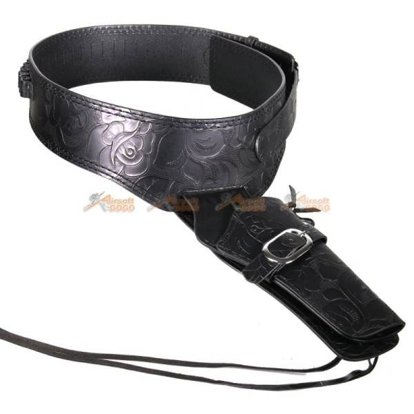 Tactical Airsoft Right Handed Synthetic Leather Belt Holster (Floral pattern) - Image 2