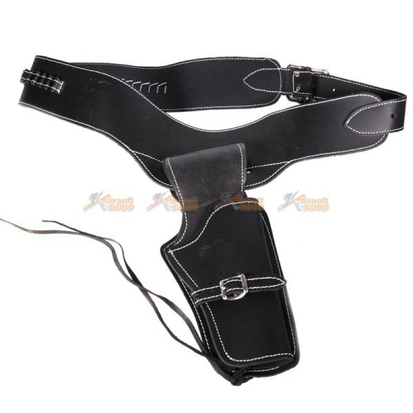 Tactical Airsoft Right Handed Synthetic Leather Belt Holster (Horse pattern) - Image 2