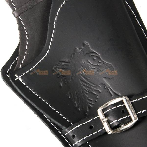Tactical Airsoft Right Handed Synthetic Leather Belt Holster (Horse pattern) - Image 3
