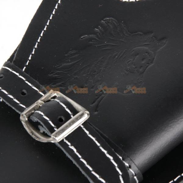 Tactical Airsoft Right Handed Synthetic Leather Belt Holster (Horse pattern) - Image 5
