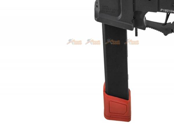 AGG CA 120rds Mid-Cap Magazine (Black) with PTS EPM-AR9 Baseplate (Red) - (3pack) - Image 2