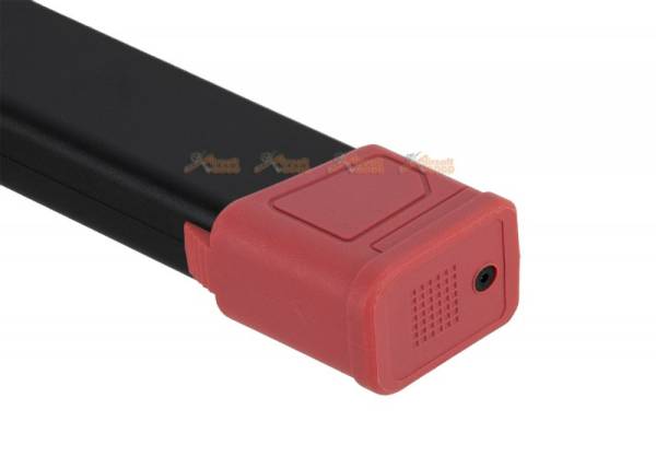 AGG CA 120rds Mid-Cap Magazine (Black) with PTS EPM-AR9 Baseplate (Red) - Image 2