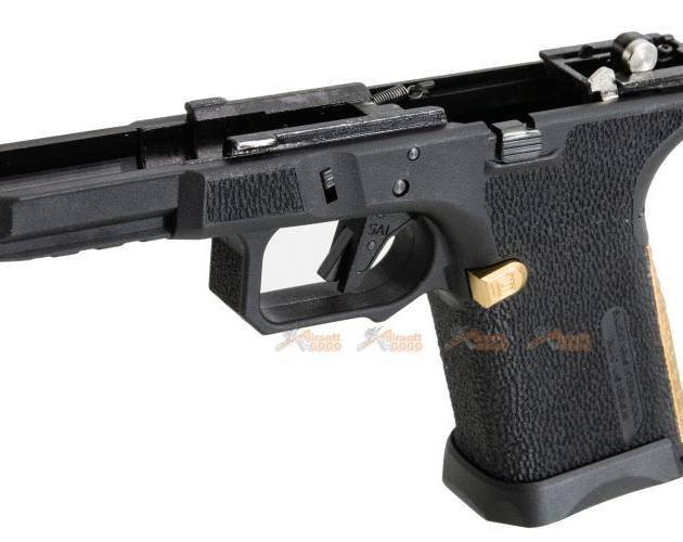 EMG / SAI Polymer Frame for WE-Tech G19 GBB , EMG / SAI Utility Compact GBB (Black, Gold)