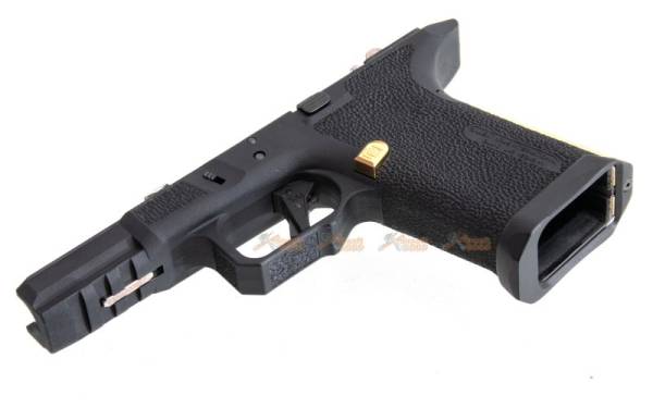 EMG / SAI Polymer Frame for WE-Tech G19 GBB , EMG / SAI Utility Compact GBB (Black, Gold) - Image 4