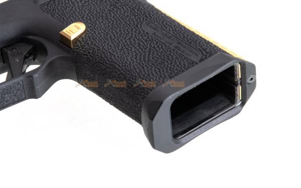 EMG / SAI Polymer Frame for WE-Tech G19 GBB , EMG / SAI Utility Compact GBB (Black, Gold) - Image 2