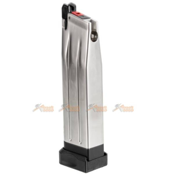 EMG STI DVC3 30rds Magazine for Marui / AW / WE Hi-Capa Series Airsoft GBB (Silver) - Image 2