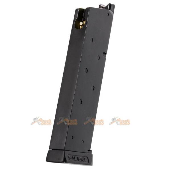 EMG Metal 15rds Gas Magazine for EMG / WE / AW 1911 Airsoft GBB (Black) - Image 2