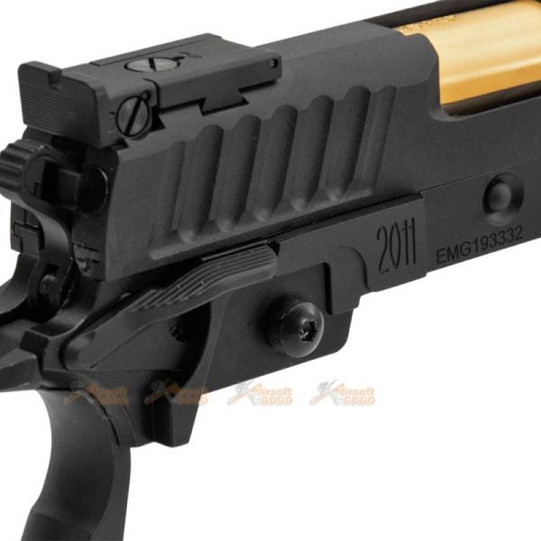 EMG / STI INTERNATIONAL??DVC 3-Gun 2011 Slide Set for Marui / WE Hi-Capa  GBB (Threaded)  (Black) - Image 8