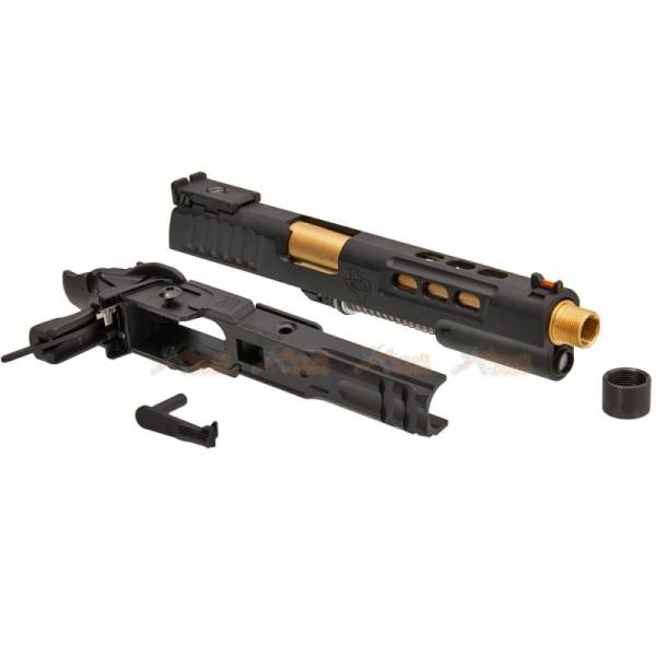 EMG / STI INTERNATIONAL??DVC 3-Gun 2011 Slide Set for Marui / WE Hi-Capa  GBB (Threaded)  (Black) - Image 4