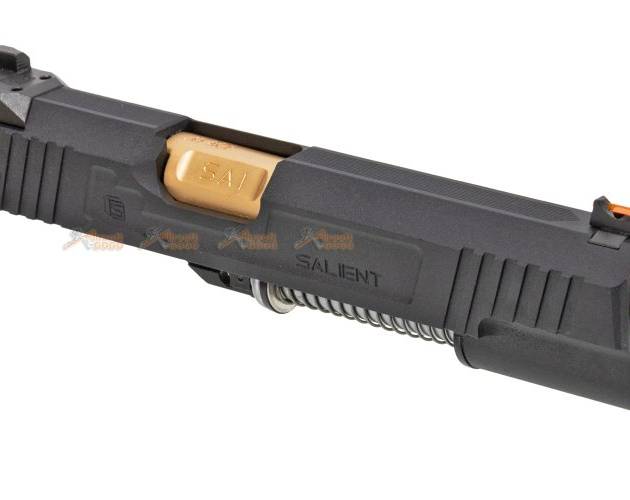 EMG / SAI RED 1911 Aluminium Alloy Slide Set for Marui / EMG / WE 1911 GBB (Gold / Black)