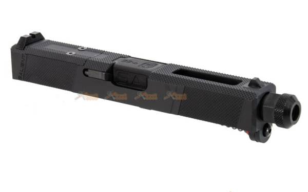 EMG / SAI Utility Slide Kit for WE-Tech G19 GBB, EMG /  SAI Utility Compact GBB (Black Barrel, RMR Cut)