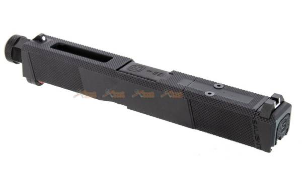 EMG / SAI Utility Slide Kit for WE-Tech G19 GBB, EMG /  SAI Utility Compact GBB (Black Barrel, RMR Cut) - Image 2