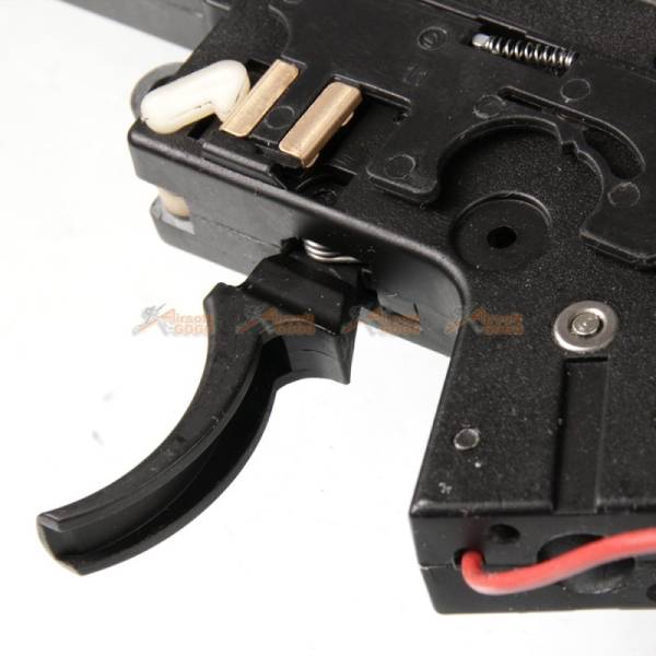 Complete Gearbox with Rear Wire for MP5 AEG (Black) - Image 3