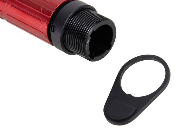 APS Phantom Extremis Rifles MK4 Tron Stock with foam cheek Rest (Red) with Bolt Plate (Black) - Image 2