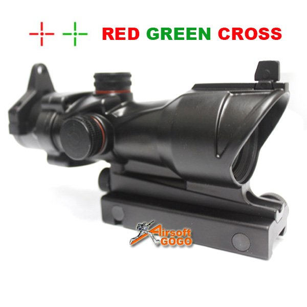ACOG Type 1x30 Red / Green Cross Sight Scope w/QD 11 & 20mm Mount