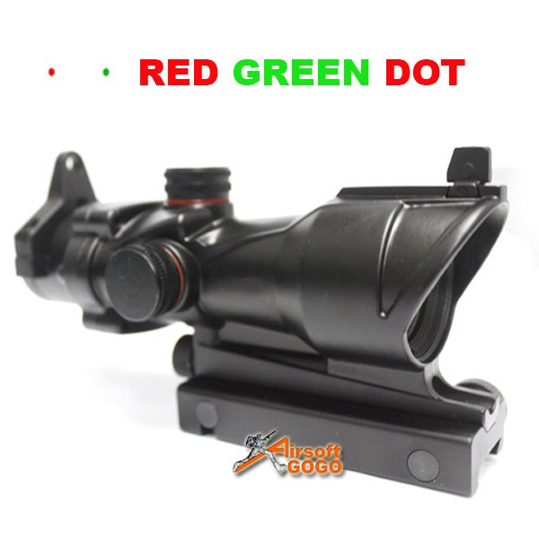 ACOG Type 1x30 Red / Green Dot Sight Scope w/QD 11 & 20mm Mount