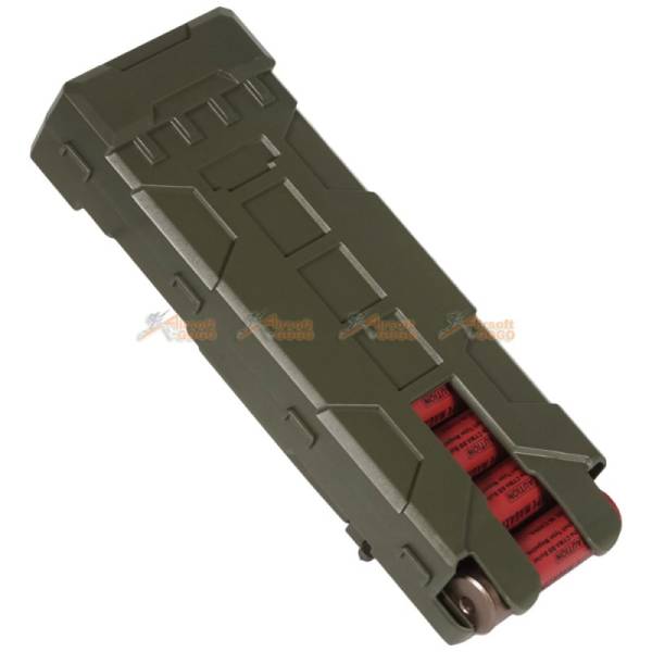 Tactical MOLLE 10pcs M870 Shotgun Magazine Shell Pouch Carrier Holder (Olive Drab) - Image 3