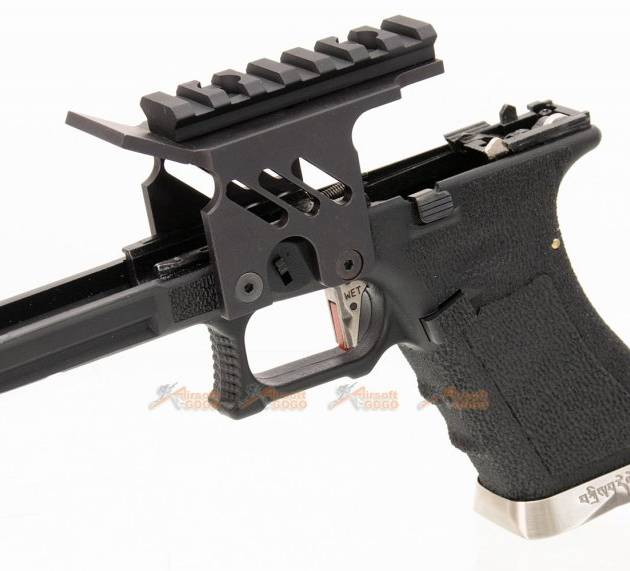 [AGG x WE] Lower Frame with Scope Mount for Marui / WE G18c Series GBB (Black)