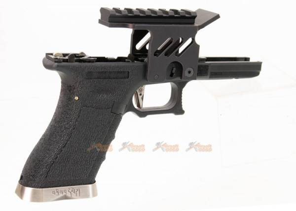 [AGG x WE] Lower Frame with Scope Mount for Marui / WE G18c Series GBB (Black) - Image 2