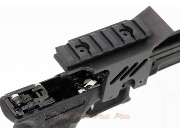 [AGG x WE] Lower Frame with Scope Mount for Marui / WE G18c Series GBB (Black) - Image 4