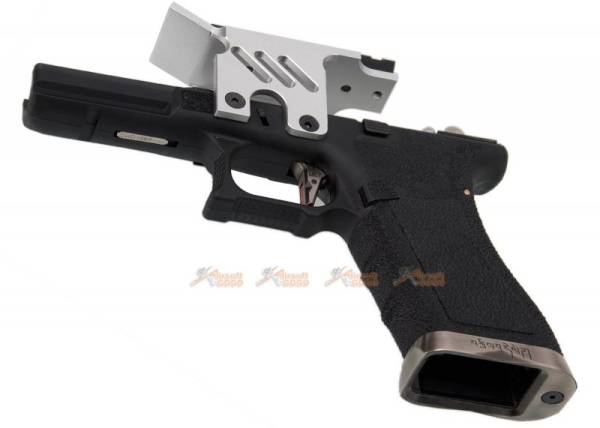 [AGG x WE] Lower Frame with Scope Mount for Marui / WE G18c Series GBB (Silver) - Image 2