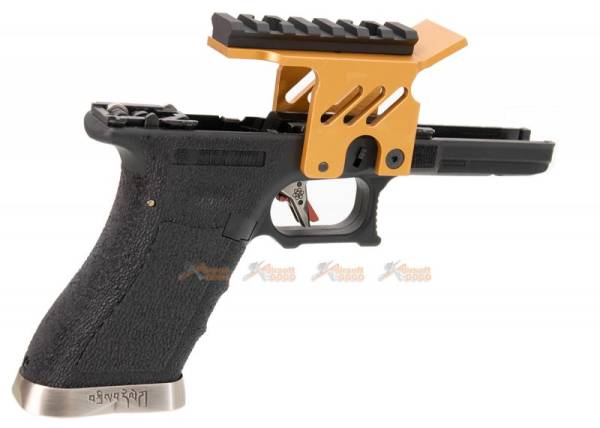 [AGG x WE] Lower Frame with Scope Mount for Marui / WE G18c Series GBB (Gold) - Image 2